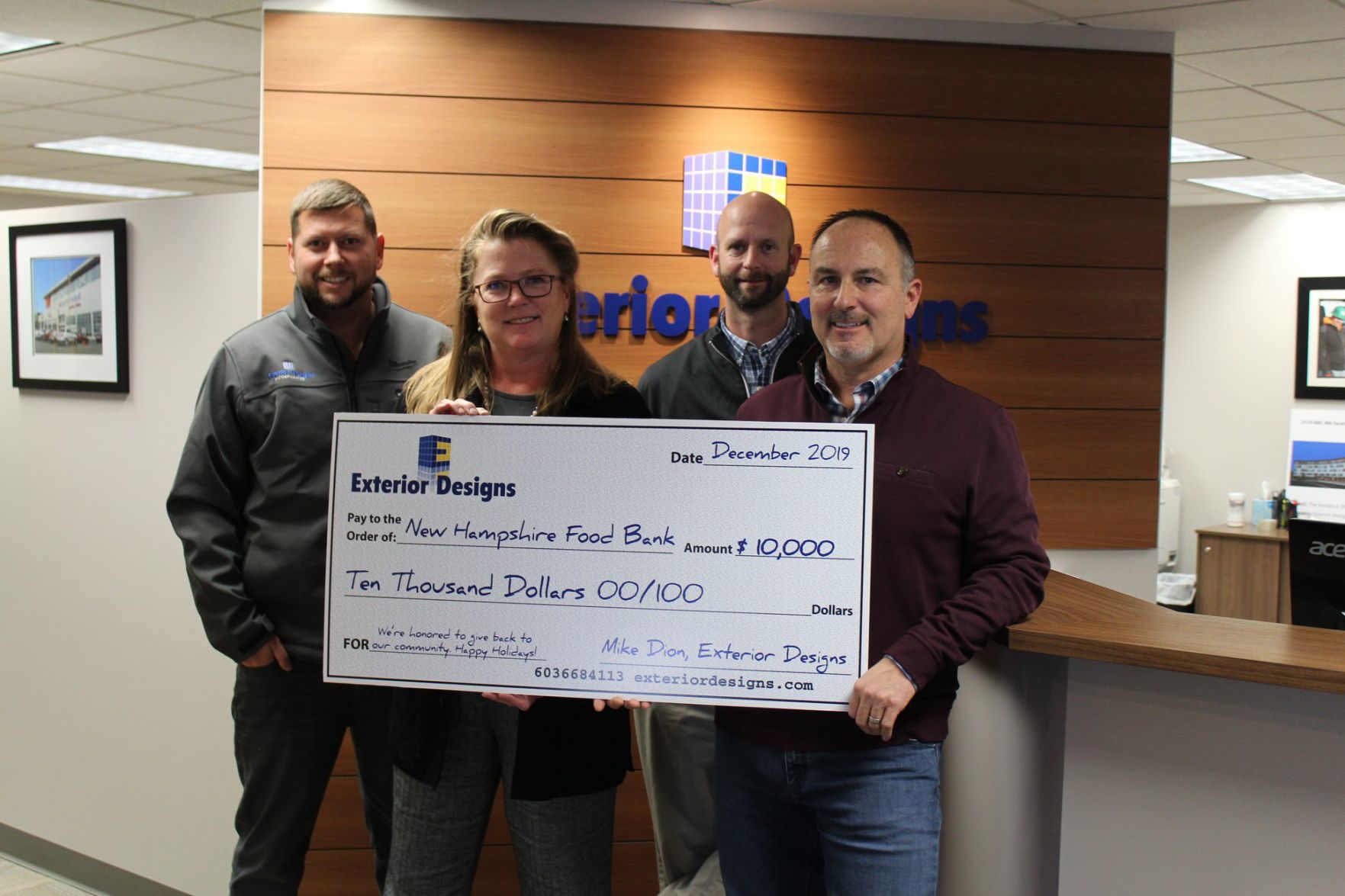 Scene Setters: NH Food Bank $10,000 donation